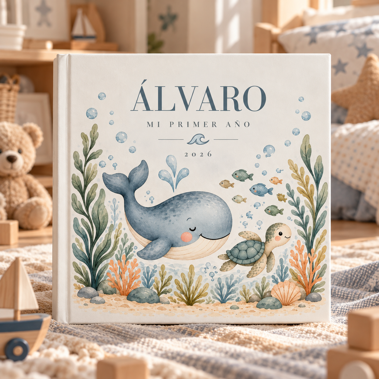 Álbum personalizado Mi primer año submarino de Álvaro